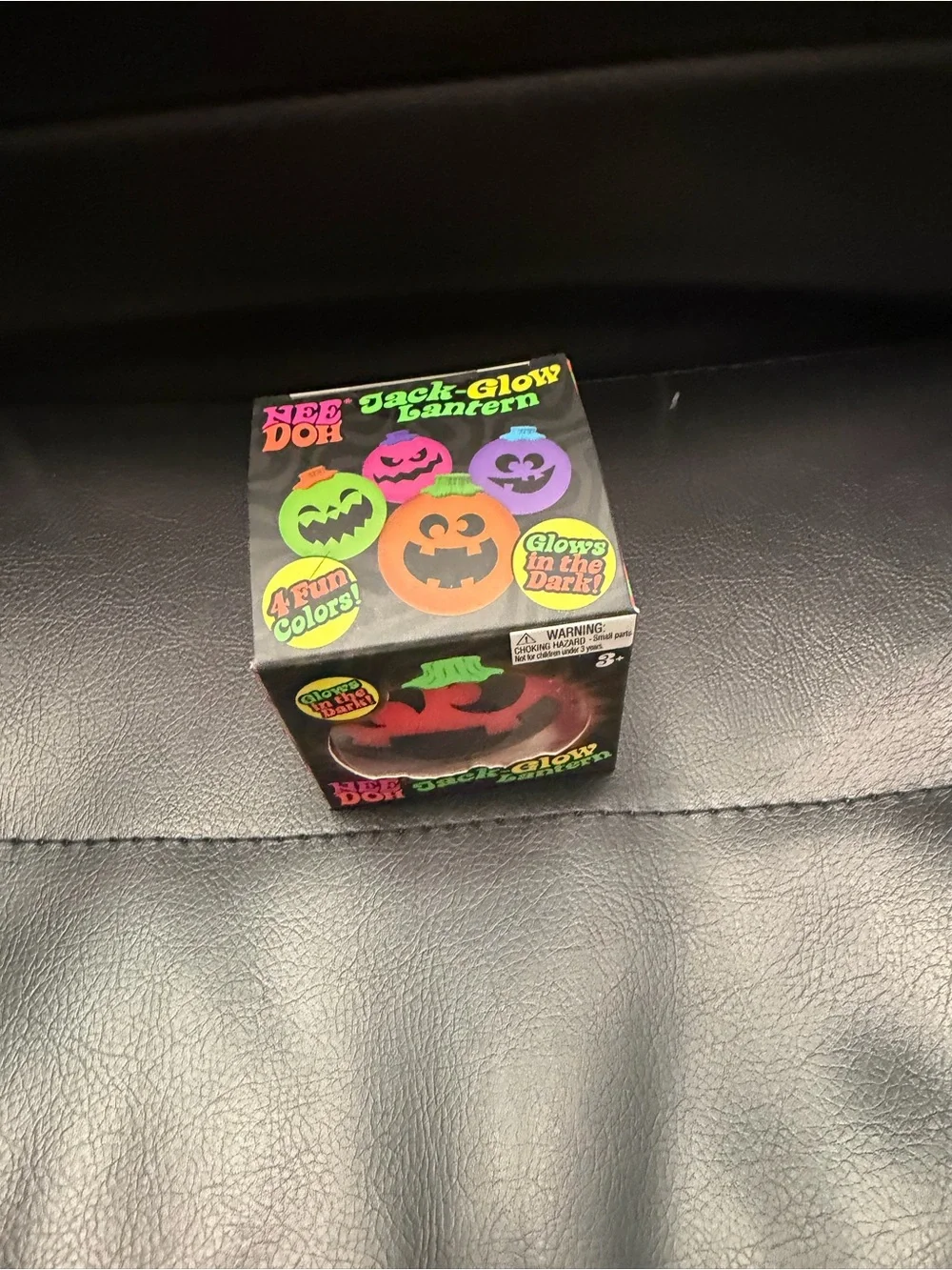 Schylling NeeDoh Jack-Glow Lantern - Halloween Pumpkin Toy - Face Varies Orange